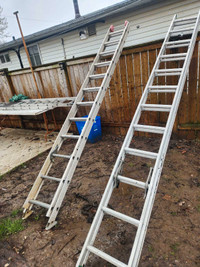 2 ×24 ft ladders 