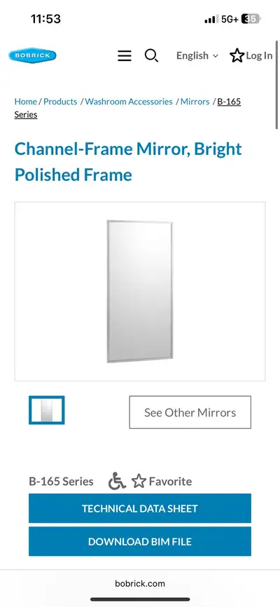 Bobrick Mirror, View more