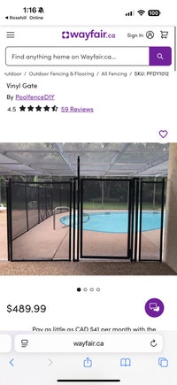 PoolFenceDIY Vinyl Gate Brand - Brand New in Box (50% OFF SALE) St. Catharines Ontario Preview