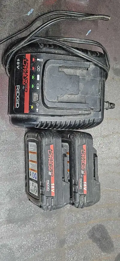 RIDGID Advanced Lithium 2 Battery and Charger, View more