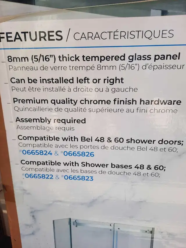 panneaux neufs pour  douche in Bathwares in Gatineau - Image 8