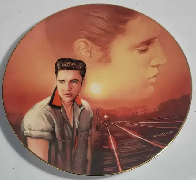 Elvis Presley Collectors Plate Mystery Train