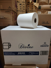 ROLL PAPER TOWELS  600FT WHITE