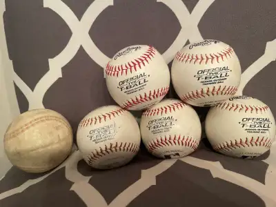 Rawlings T-Ball balls 5 & 1 random ball , View more