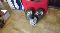 3 CERAMIC OWLS BUNDLE DEAL /DECOR ITEMS