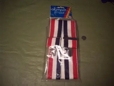 vintage junior ski suspenders-bretelles de ski jr année 70 neuf, View more