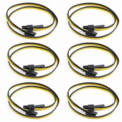 PCIe 6 Pin Male to 8 Pin (6+2) Male PCI Express Extension Cable, View more