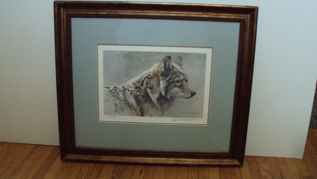 ROBERT BATEMAN LIMITED EDITION PRINT - COYOTE HEAD STUDY in Arts & Collectibles in Hamilton - Image 2