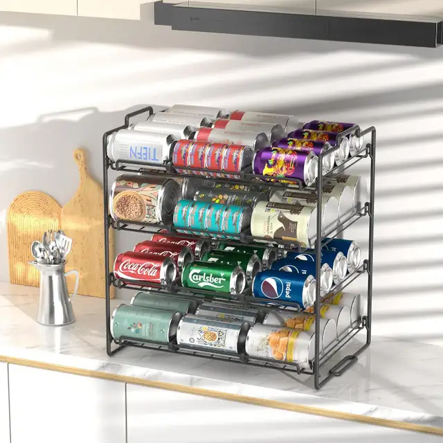 **price drop**  4 Tiers Stackable Can Rack Organizer in Storage & Organization in Burnaby/New Westminster - Image 6