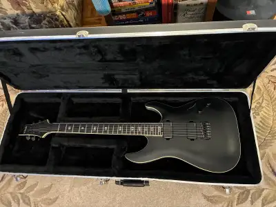 Schecter C-1 SLS Elite "Evil Twin" Electric Guitar - Satin Black, View more