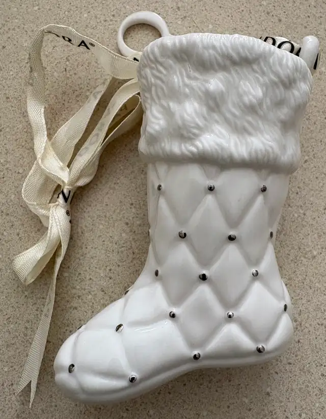 Pandora 2012 Porcelain Christmas Stocking  ornament collectible in Arts & Collectibles in Oshawa / Durham Region - Image 2