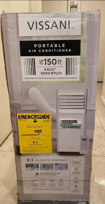 2 month old Vissani Portable 3 in 1 ac unit, View more