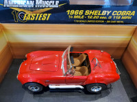 1:18 Diecast ERTL 1966 Shelby Cobra 427 American Muscle Red