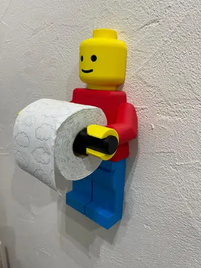 Bathrooms are now more fun! This LEGO-style toilet paper holder, made entirely with 3D printing, is...