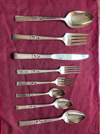 Silver plated Morning Star flatware