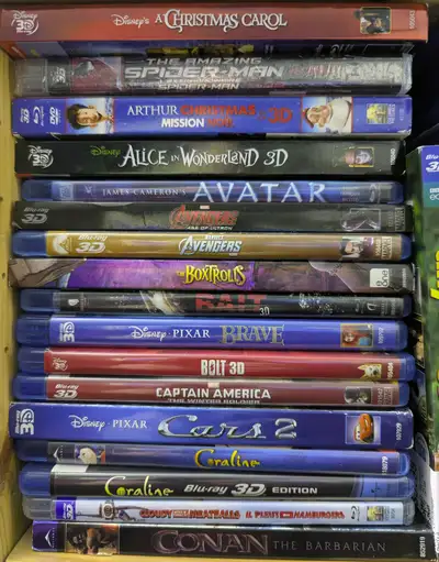 3D 4K BLU-RAY Avengers Hobbit X TRON KING MAX Disney CARS AVATAR, View more