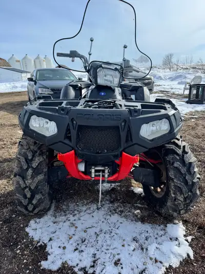 2013 Polaris Sportsman 850 XP LE Front lock and ride storage box for the front just not on currently...