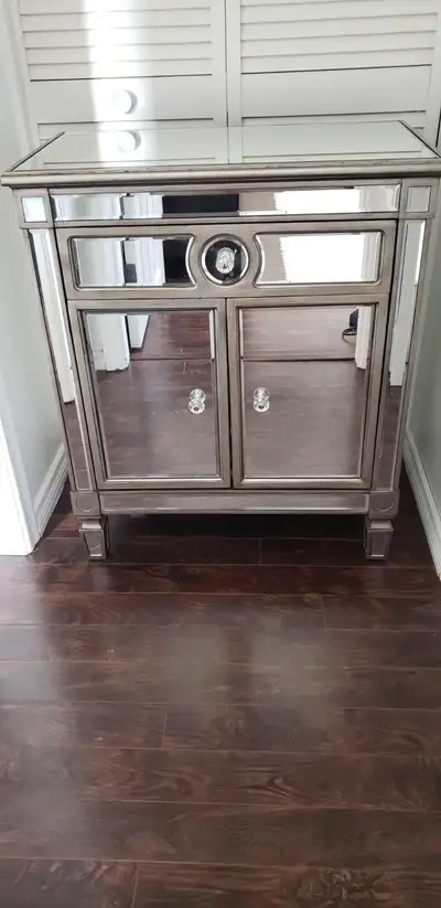 Set of Chic Mirror End Tables, View more