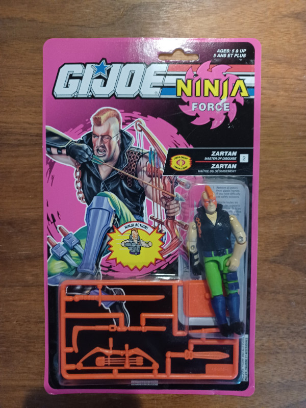 GIJOE Zartan Ninja force figure 3.75 1993 MOC in Toys & Games in Oakville / Halton Region