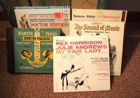 Vinyl records musicals - 78's and LP's