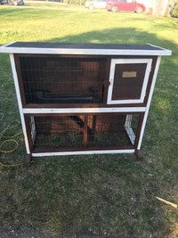 Outdoor bunny or chicken hutch cages