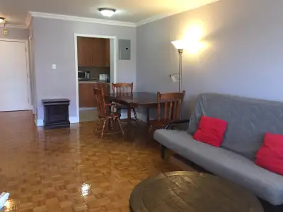 Spacious one bedroom one bathroom condo in the town of Mount-Royal, the garden city. Concrete buildi...