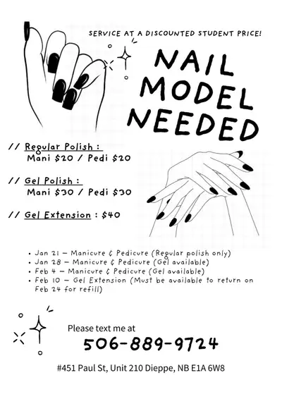Nail model needed, View more
