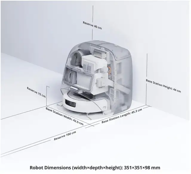 DJI ROMO P Robot Vacuum Cleaner and Mop Transparent in Vacuums in City of Toronto - Image 3