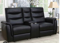 Brand new top grain leather power reclining loveseat 