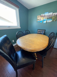 Oak Dining Table and Chairs