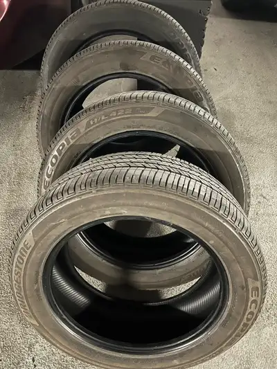 Selling a set of Bridgestone Ecopia H/L 422 Plus all-season tires (M+S – Mud & Snow), P225/55R18 – p...