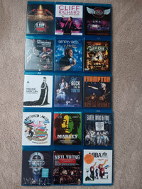 CONCERT BLUE RAY TILES ! VARIOUS ! 55 TO CHOOSE !