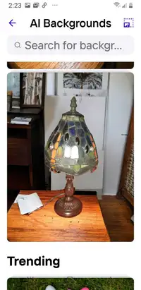 Tiffany style  stained glass lamp 