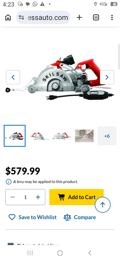 This high-performance SKILSAW Worm Drive saw is in like-new condition, offering professional-grade p...