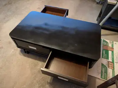 Coffee table with 2 drawer, View more