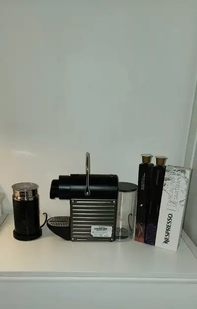 Nespresso Pixie Machine with Milk Frother and 3 Nespresso Packs, View more