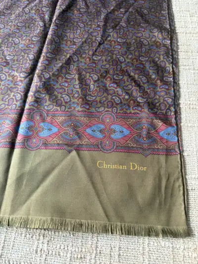 Authentic Christian Dior Silk Scarf men’s made in Italy, View more