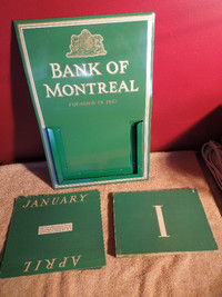 Vintage Bank of Montreal Perpetual Calendar Complete