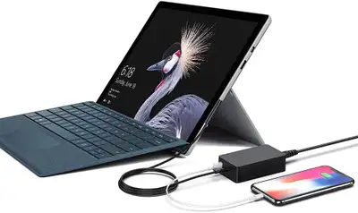 Surface Pro Laptop Charger 65W Power Adapter for Microsoft Surface Pro 3/4/5/6/7/8/9/X, Windows Surf...