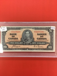 Canada $2 1937    UNC Banknote