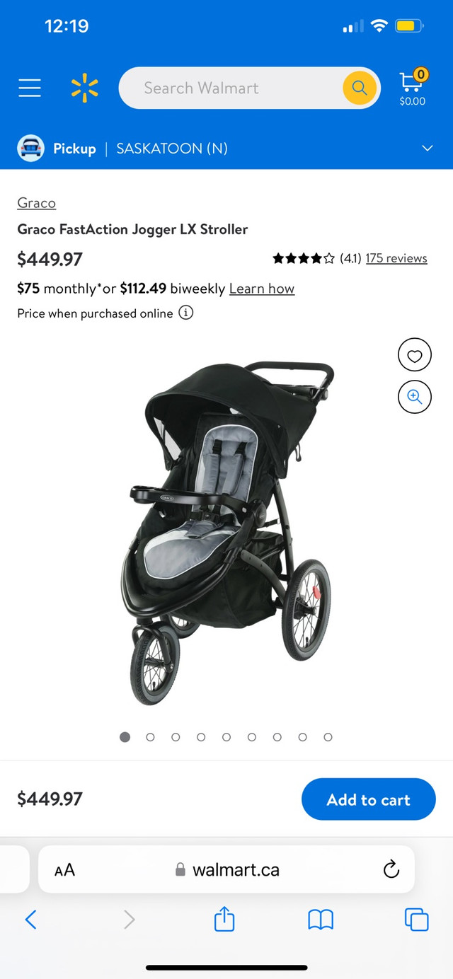 Graco Fastaction Jogger LX in Strollers, Carriers & Car Seats in Saskatoon