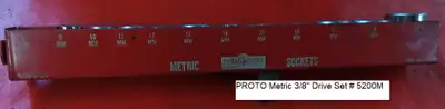PROTO Metric Wrenches and 3/8 Drive Socket Set, View more