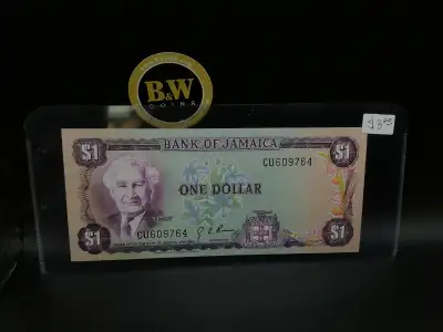 1960 Bank of Jamaica One Dollar Banknote, View more