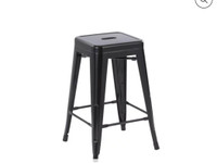 Mainstays Bar stools set of 4. Black