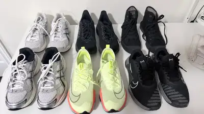 ASICS 1130, Hoka, All Saints, Nike running/gym shoes, View more