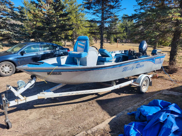 1996 misty river fishing boat 16 foot in Powerboats & Motorboats in Winnipeg