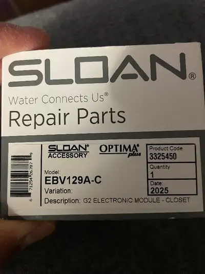 Sloan EBV-129-AC Electronic Module (For G2 Closet) - Toilet, View more