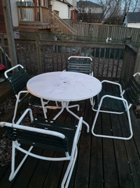 Patio Table + 4 Chairs