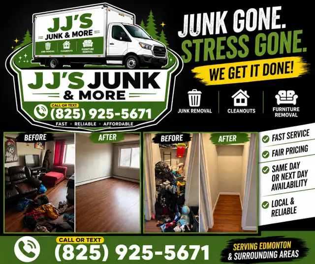 SAME-DAY JUNK REMOVAL/DUMP RUNS STARTING AT $80 482652957422407682