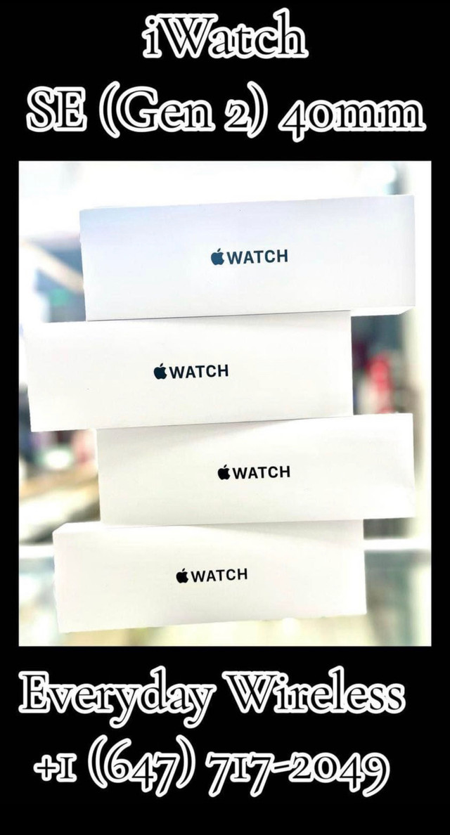 BRAND NEW SEALED APPLE WATCH SERIES SE 2 40mm GPS in General Electronics in Mississauga / Peel Region